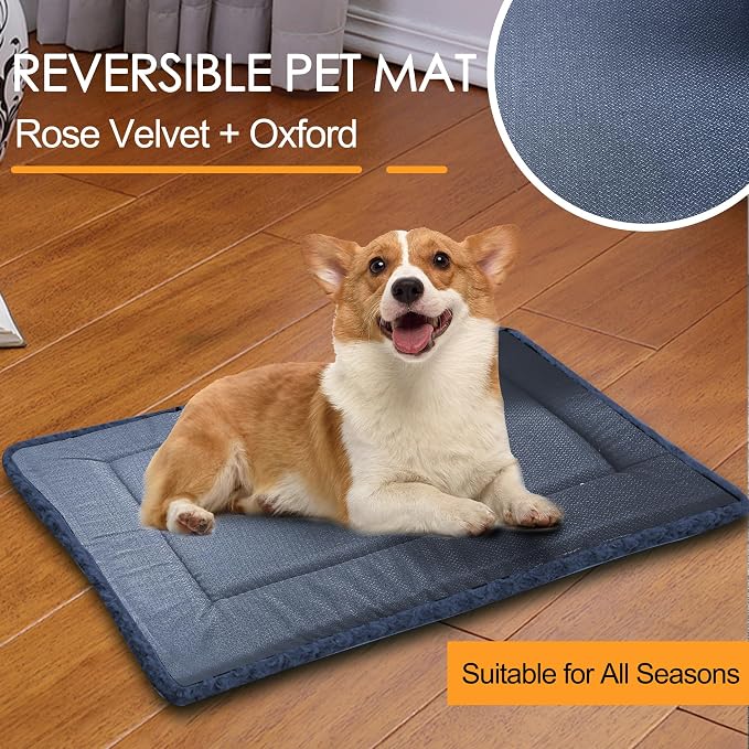 Washable Dog Bed Plush Orthopedic Outdoor Crate Mat - Image 3