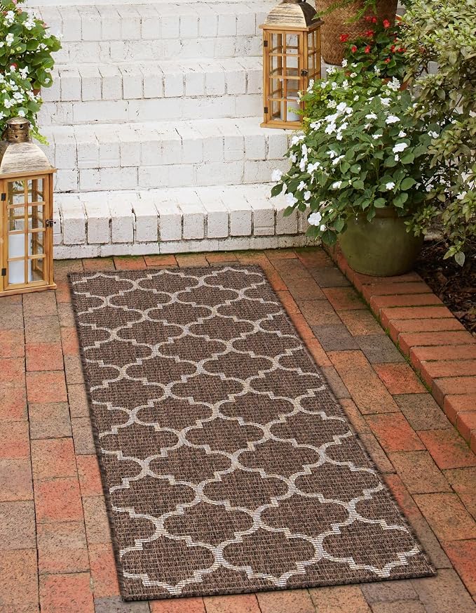 Unique Loom Outdoor Trellis Collection Area Rug - Image 4
