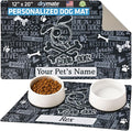 Drymate Personalized Pet Bowl Placemat, Custom Dog & Cat Food Feeding Mat by Drymate