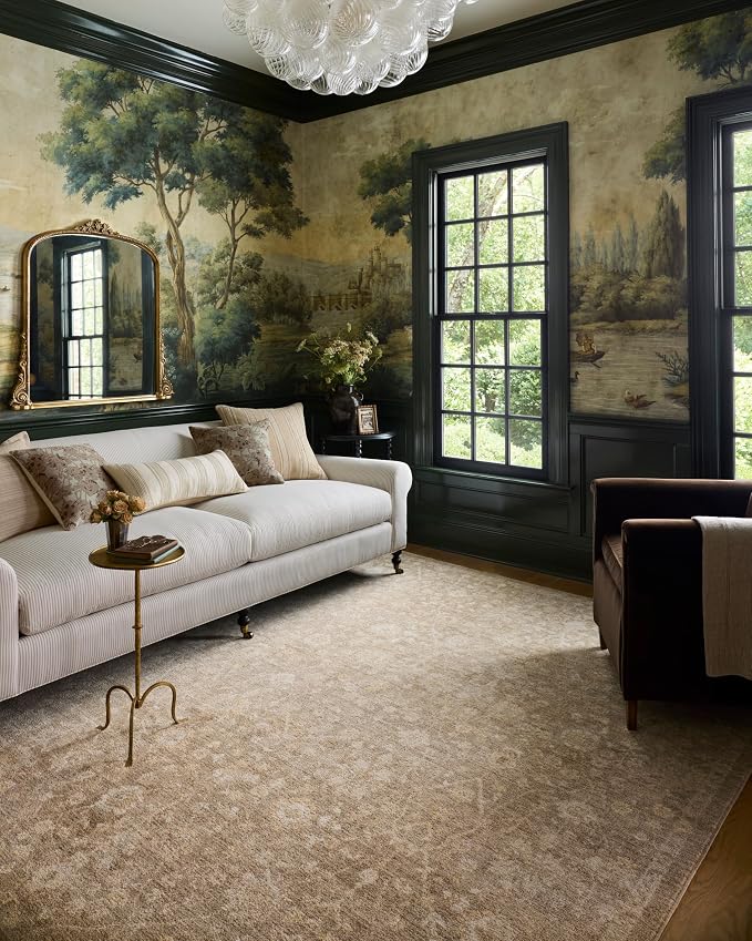 Loloi Chris Loves Julia Palma Collection PLM-01 Bark/Natural 2'-7" x 7'-6" by Loloi