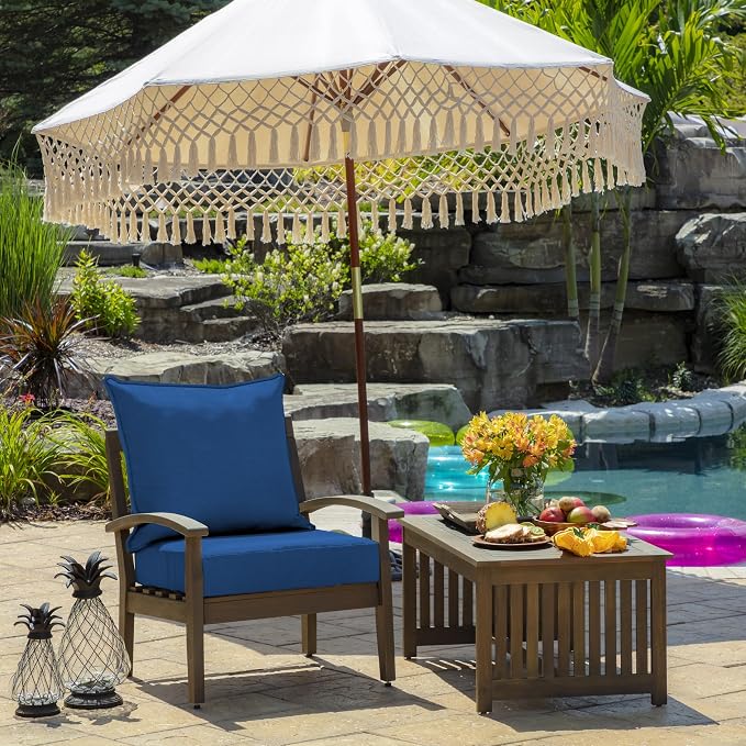 Arden Outdoor Deep Seat Cushion Set, 24 in x 24 in, Weather-Proof, Rain-Proof - Image 2
