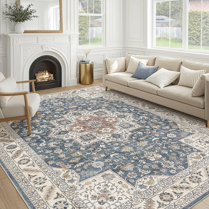 Vintage Living Room Area Rug 12x15 by COTILED