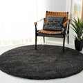 SAFAVIEH Milan Shag Collection 7' Round Dark Grey SG180 Solid Non-Shedding by SAFAVIEH