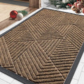 Smiry Front Door Mat Outside Entrance, Heavy Duty Sturdy Natural Rubber Doormat by Smiry