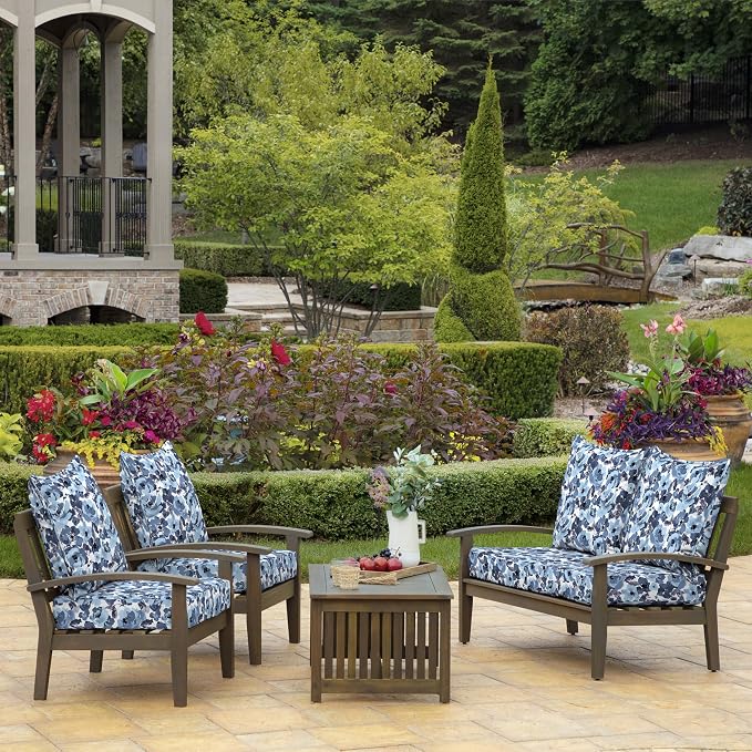 Arden Outdoor Deep Seat Cushion Set, 22 in x 24 in, Weather-Proof, Rain-Proof - Image 3