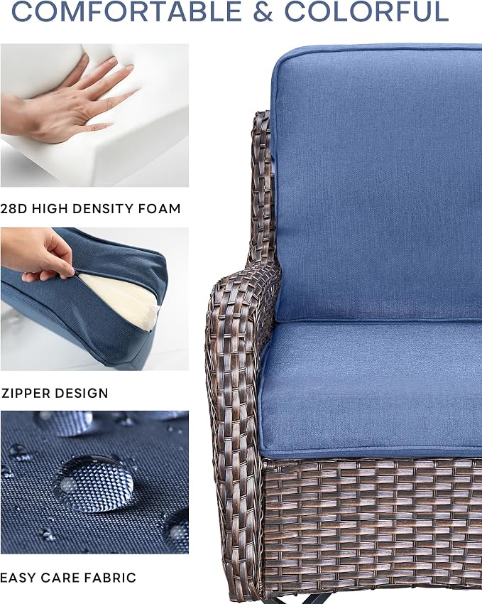 Pop 22x25/22x24 Outdoor Furniture Cushions Set of 6 - Image 5