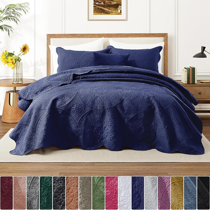 IR Imperial Rooms King Quilt Bedding Set Size + 2 Pillow Shams - Image 3