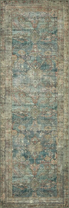 Loloi Magnolia Home by Joanna Gaines Banks Collection BAN-01 Ocean/Spice 3'-6" - Image 8