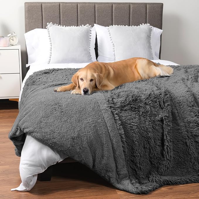 PetAmi Waterproof Dog Blanket for Large Dog, Queen Size Calming Pet Blanket by PetAmi