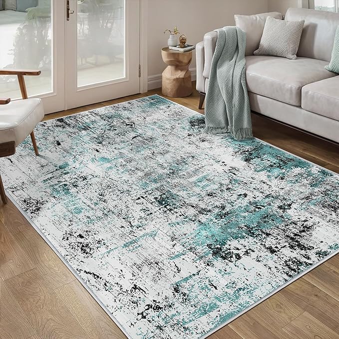 Ciicool Abstract Area Rug Indoor, 3x5 Washable Entryway Rug, Modern Throw Rug by CIICOOLHomeDeco