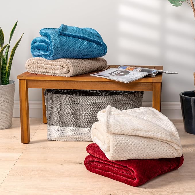 PAVILIA Tan Taupe Throw Blanket - Image 7