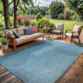 Washable Indoor Outdoor Rug Weather Resistant Carpet Modern Solid by LenaRug