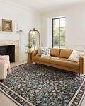 Loloi Rifle Paper Co. Eden Collection EDE-02 Mughal Garden Black 2'-3" x 3'-9" by Loloi