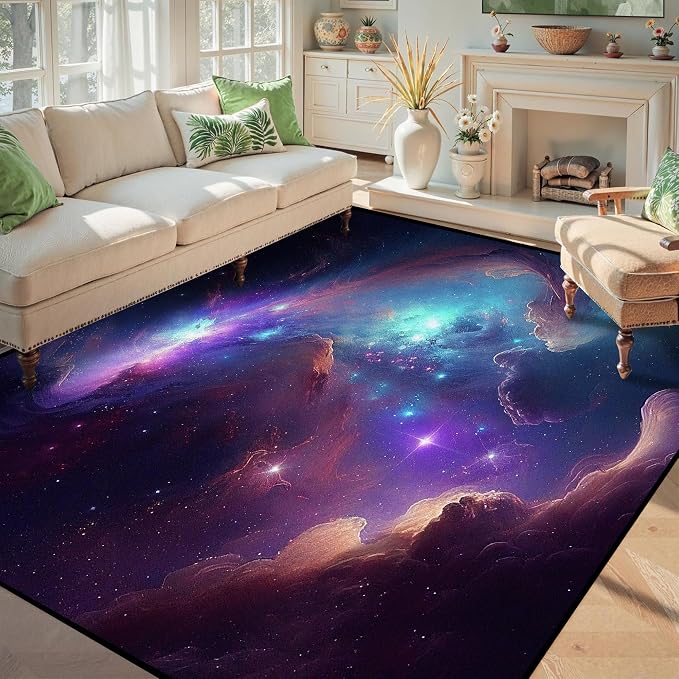 5' X 7' Galaxy Area Rug Bedroom Living Room - Image 4