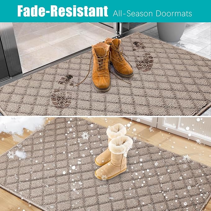 Azadx 3'x5' Front Entryway Door Mat Non Slip Indoor Door mats Washable Entry - Image 4