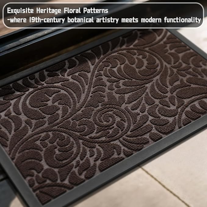 Yimobra Door Mat Outside Entrance 29.5x17, Waterproof Sturdy Outdoor Mats - Image 4