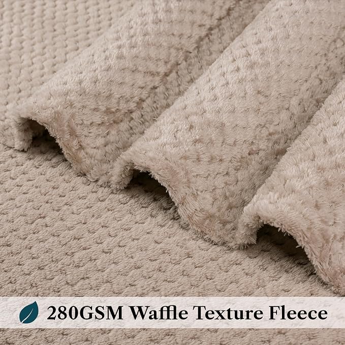 PAVILIA Tan Taupe Throw Blanket - Image 4