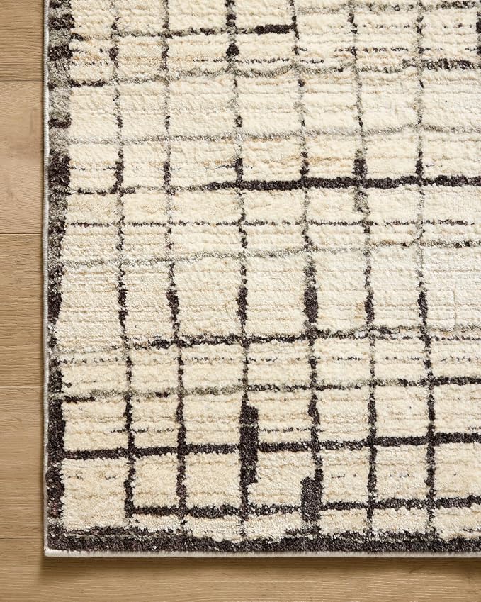 Loloi Jeremiah Brent Bleecker Collection BLE-01 Ivory/Charcoal 2'-7" x 8'-0" - Image 5