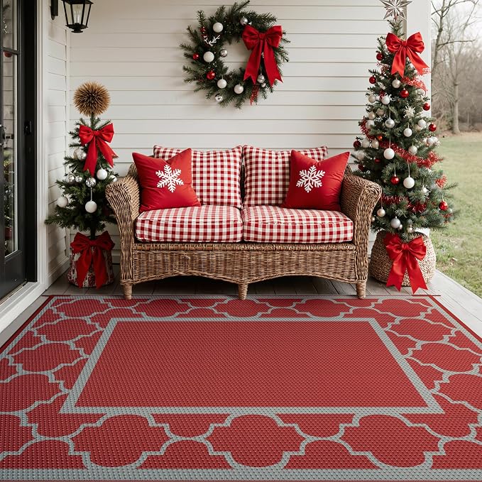 GENIMO 6' x 9' Outdoor Rug Waterproof - Image 5