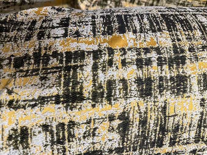 OctoRose 3 Side Zipper Upholstery Thick Linen Tweed Yellow, Twin SizeFuton by OctoRose