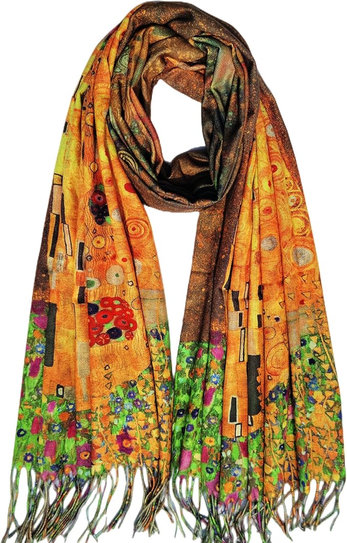 VENVSBEE Reversible Scarf Soft Large Shawl Wrap Blanket Double Sided Art Print by VENVSBEE