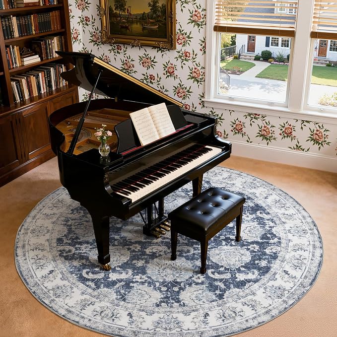 jinchan Fiora Round Rug 8ft Area Rug - Image 2