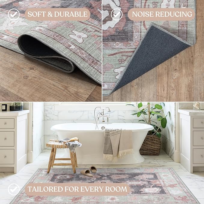 Fame Living Navy Blue Oushak Runner Rug, Modern Runners, Long Runner Rugs - Image 5