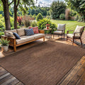 Washable Indoor Outdoor Rug 6x9 Weather Resistant Area Rugs Modern Solid by LenaRug