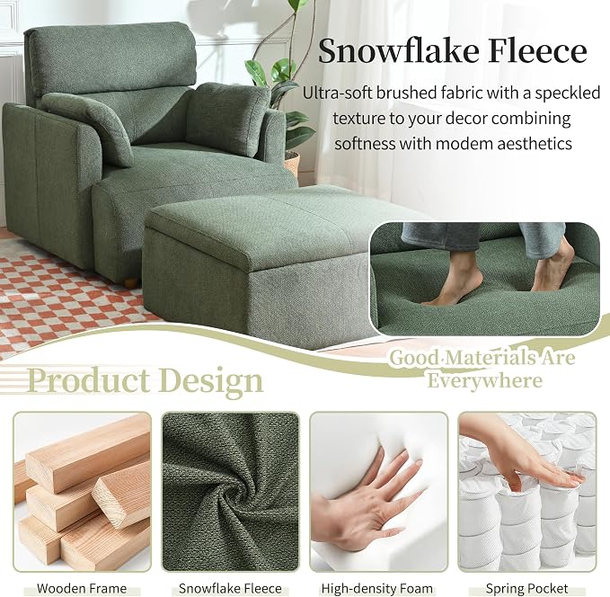 Modern Oversized Accent Chair - Image 3