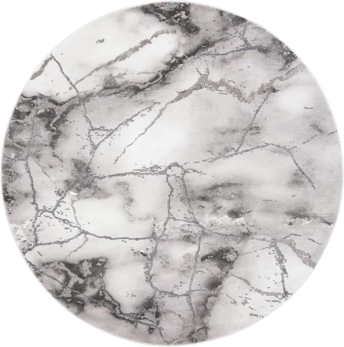 SAFAVIEH Craft Collection 4' Round Grey / Silver CFT877G Modern Abstract - Image 3