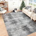 5x7 Area Rugs for Living Room: Washable Rug Modern Abstract Neutral Soft Rugs by LOSBULAKE