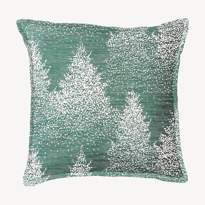 SanVia Moss & Snow Premium Cotton Throw Pillow Covers, 20 x 20 Inches, Luxury by SanVia