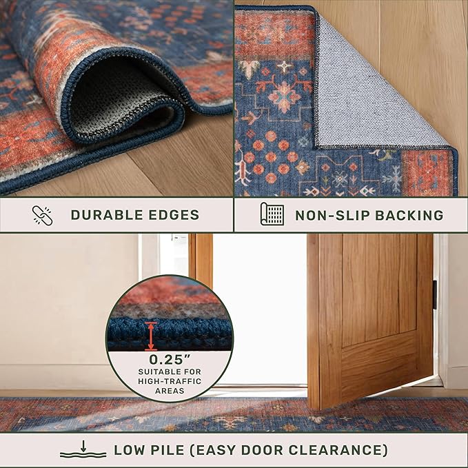 Washable 10 ft Long Runner for Kitchen Floor - Image 5