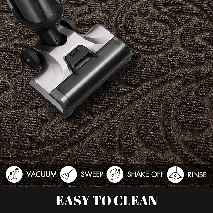 Yimobra Door Mat Outside Entrance 29.5x17, Waterproof Sturdy Outdoor Mats - Image 8