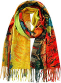 VENVSBEE Reversible Scarf Soft Large Shawl Wrap Blanket Double Sided Art Print by VENVSBEE