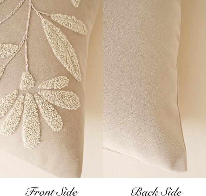 BlissBlush Light Beige Soft Velvet Decorative Accent Lumbar Throw Pillow Cover - Image 7