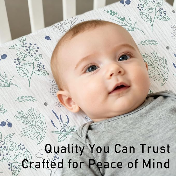 Muslin Mini Crib Sheets, 2 Pack - Image 3