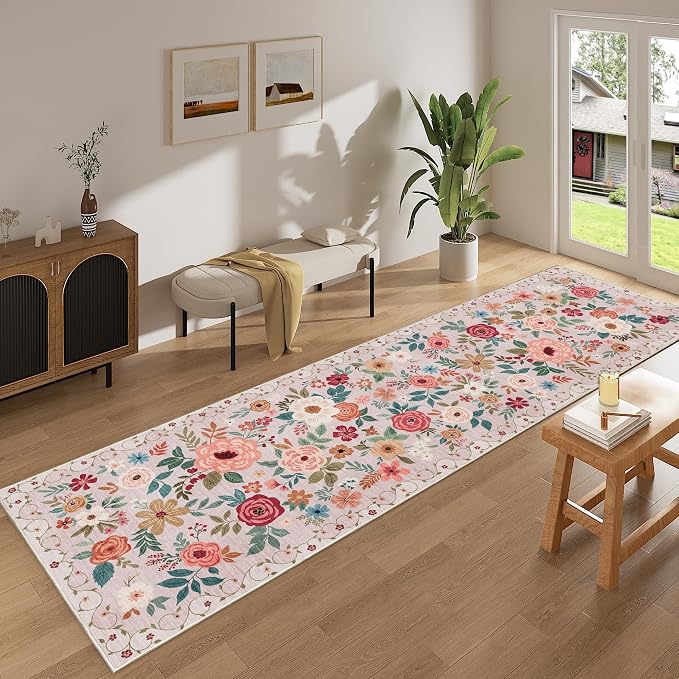 DUKINO 2x10 Runner Rug for Hallway, Washable Kitchen Runner Rug - Image 2