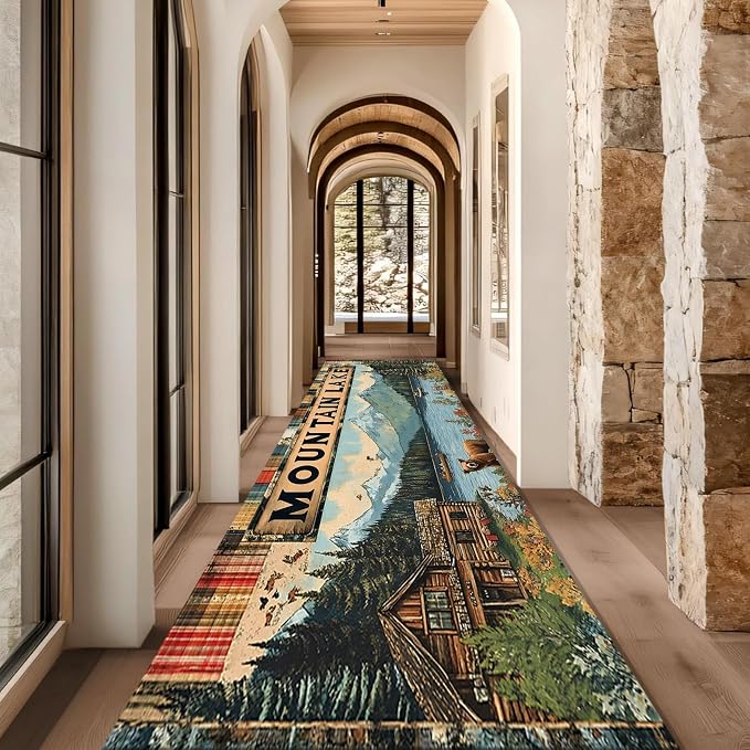 Colorful Oil Painting Bear Rug 4x10ft - Image 3