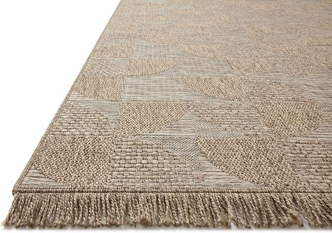 Loloi Dawn Collection Indoor/Outdoor DAW-08 Beige 2'-3" x 10'-0" Runner Rug - Image 3