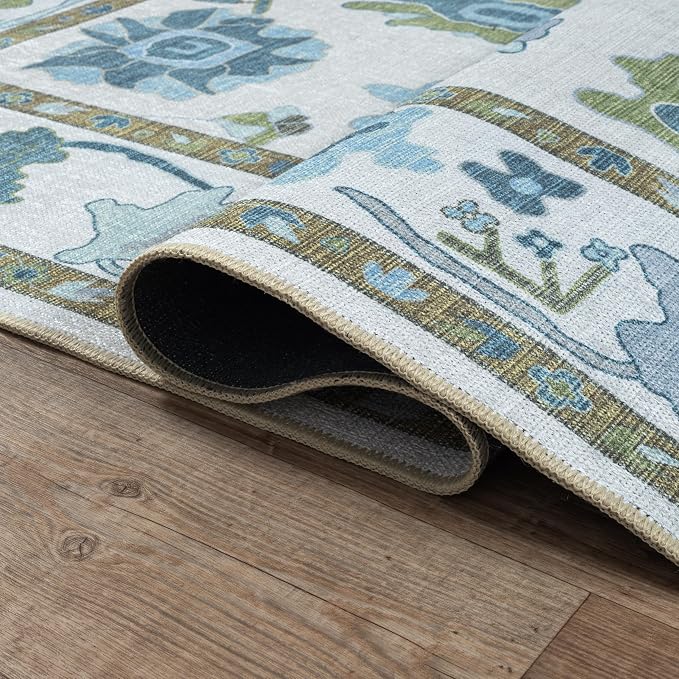 Fame Living Green Oushak Rug, Area Rugs - Image 4
