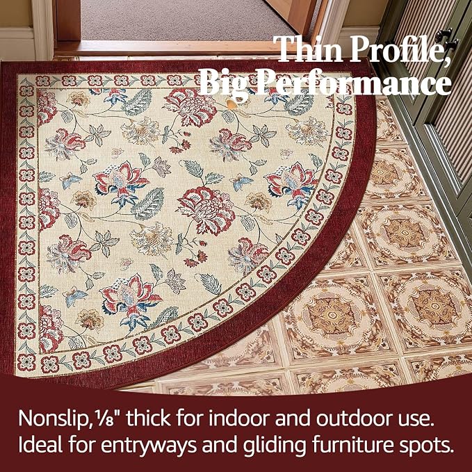 jinchan Elora Floral Corner Rug - Image 5