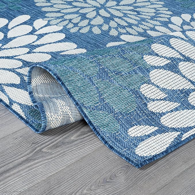 Beverly Rug Outdoor Rug 9x12 Modern Exotic Tropical Leaf Area Rugs - Image 4