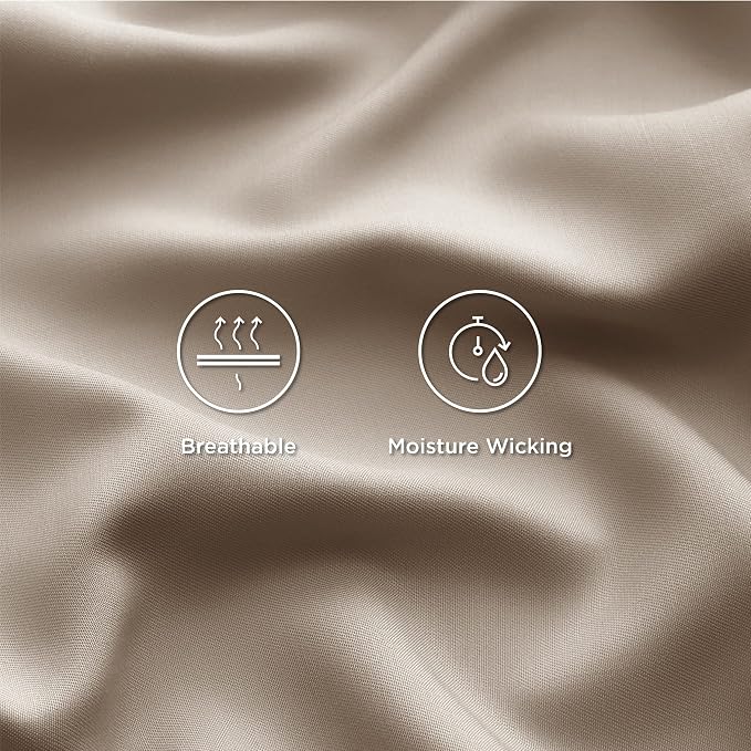 Bedsure Cooling Sheets Twin, Rayon Derived from Bamboo, Breathable & Soft Twin - Image 4