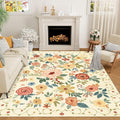 DUKINO 8x10 Area Rug, Floral Rugs by DUKINO