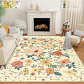 DUKINO 6x9 Area Rug, Floral Rugs by DUKINO