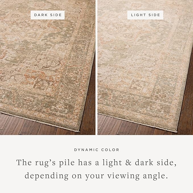 Loloi Chris Loves Julia Palma Collection PLM-08 Olive/Spice 2'-7" x 10'-0" - Image 3