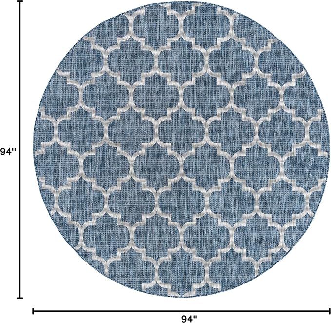 Unique Loom Trellis Collection Area Rug-Lattice Design, Moroccan Inspired - Image 2