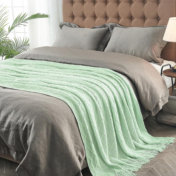 inhand Knitted Throw Blanket for Couch and Bed, Soft Living Room Home Decor - Image 3