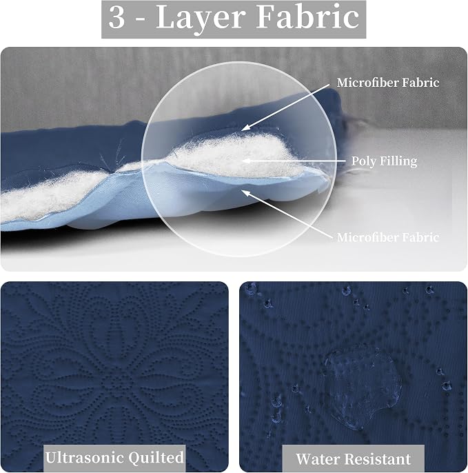 Easy-Going Twin Size Reversible Quilt Set - Image 5